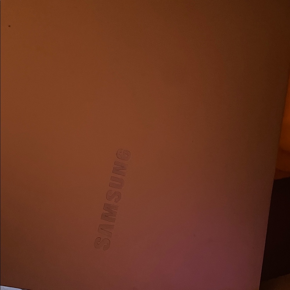 Samsung Silver Laptop with Vibrant Display